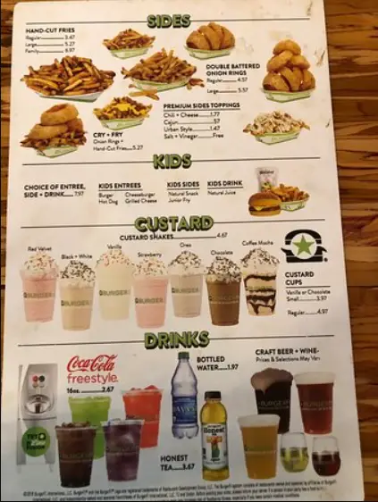 Burgerfi Menu United State Prices 2024