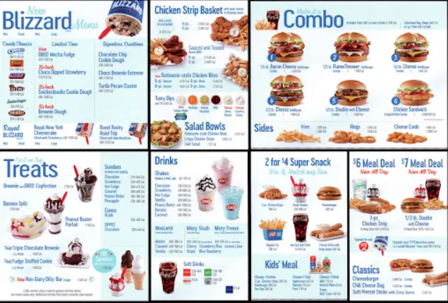 Dairy Queen Menu United States Prices 2024