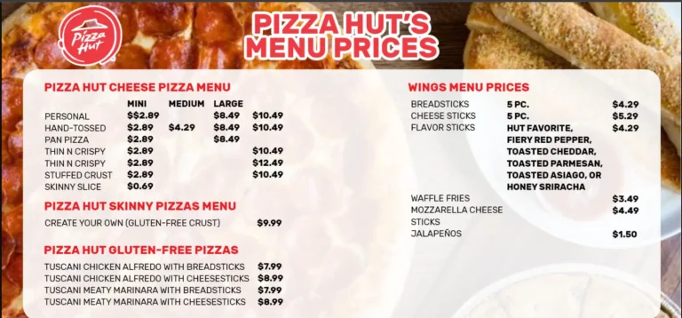 Pizza Hut Menu United States Prices 2024