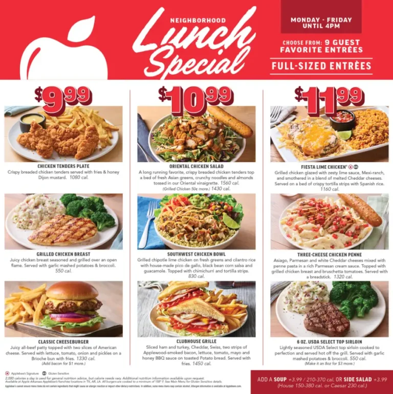 Applebee’s Menu