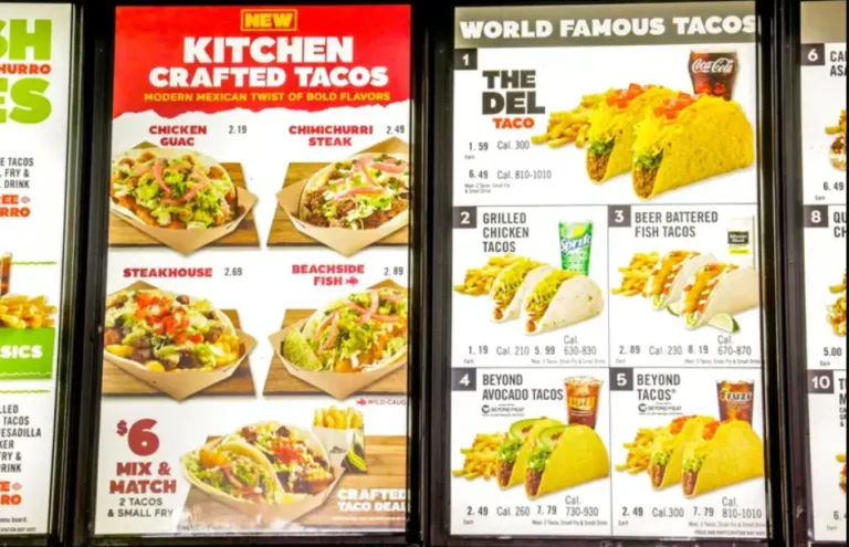 Del Taco Menu