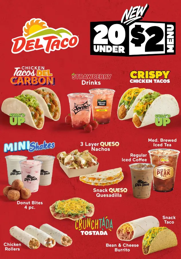 Del Taco Menu United States